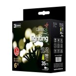 LED karácsonyi fényfüzér, cseresznye,30m,kültéri és beltéri,meleg fehér ZY1603T