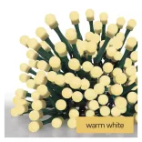 LED karácsonyi fényfüzér, cseresznye,48m,kültéri és beltéri,meleg fehér ZY1605T