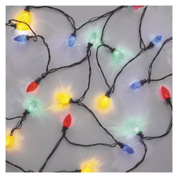 LED karácsonyi fényfüzér, színes égők, 9,8 m, multicolor, többfunkciós D5ZM01