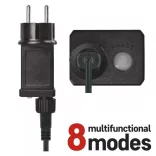 LED karácsonyi fényfüzér, színes égők, 9,8 m, multicolor, többfunkciós D5ZM01