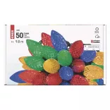 LED karácsonyi fényfüzér, színes égők, 9,8 m, multicolor, többfunkciós D5ZM01