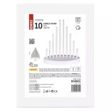 LED gyertyatartó, fehér, 24,5 cm, 3x AA, beltéri, meleg fehér, időzítő ZY2107
