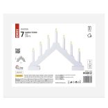 KARÁCSONYI GYERTYA-PIRAMIS 7LED IP20 2xAA IDŐZÍTŐ FHR MELEG DCAW12