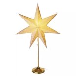 LED papírcsillag, aranyszínű talppal, 45 cm, beltéri DCAZ15