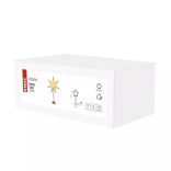 LED papírcsillag, aranyszínű talppal, 45 cm, beltéri DCAZ15