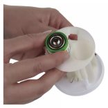 LED temetői mécses, 12,5 cm, 2x C, kültéri és beltéri, vintage, időzítő DCCV21