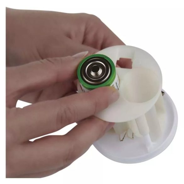 LED temetői mécses, 12,5 cm, 2x C, kültéri és beltéri, vintage, időzítő DCCV21