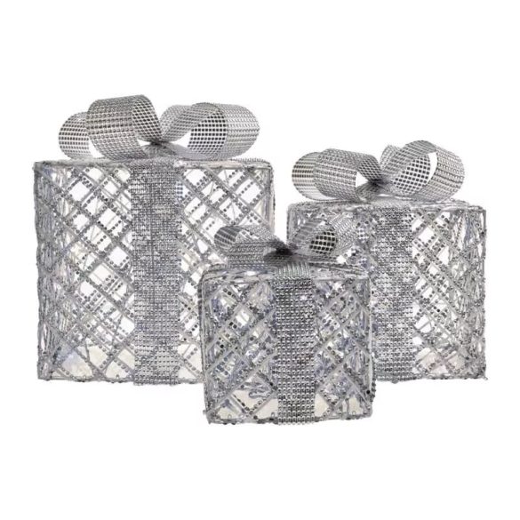 EMOS LED ajándékok, 3 méret, beltéri, hideg fehér, időzítő DCFC10