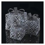 EMOS LED ajándékok, 3 méret, beltéri, hideg fehér, időzítő DCFC10