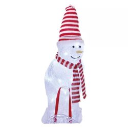   LED karácsonyi hóember sállal és sapkával,46cm,kültéri és beltéri,hideg f.DCFC19