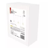 LED karácsonyi fényfüggöny – hópelyhek, 84 cm, beltéri, meleg fehér DCGW06