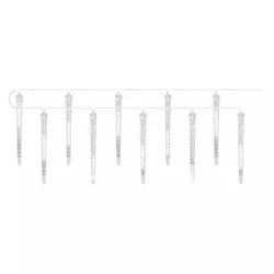   LED karácsonyi fényfüzér-10x jégcsap,3,6m,kültéri és beltéri,hideg fehér DCPC01