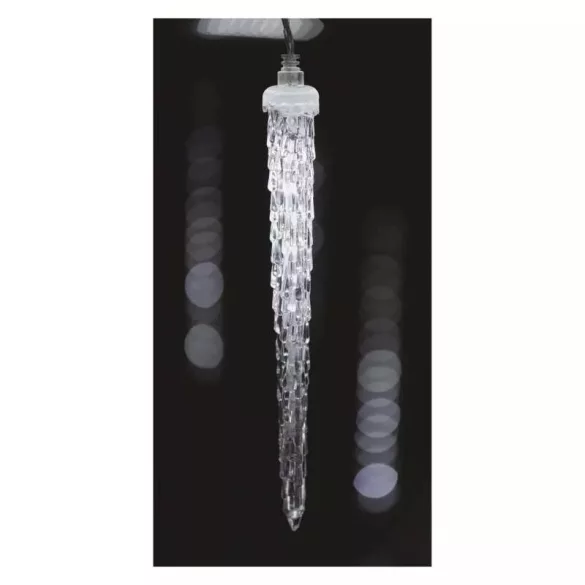LED karácsonyi girland-jégcsapok,6 db,3,6 m,kültérre és beltérre,hideg f. DCPC06