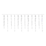 LED karácsonyi girland-jégcsapok,12db,3,6 m,kültérre és beltérre,hideg f. DCPC07