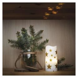   LED dekoráció projektor – csillagok, 3x AAA beltéri, meleg fehér DCPW03