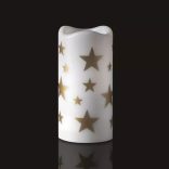 LED dekoráció projektor – csillagok, 3x AAA beltéri, meleg fehér DCPW03