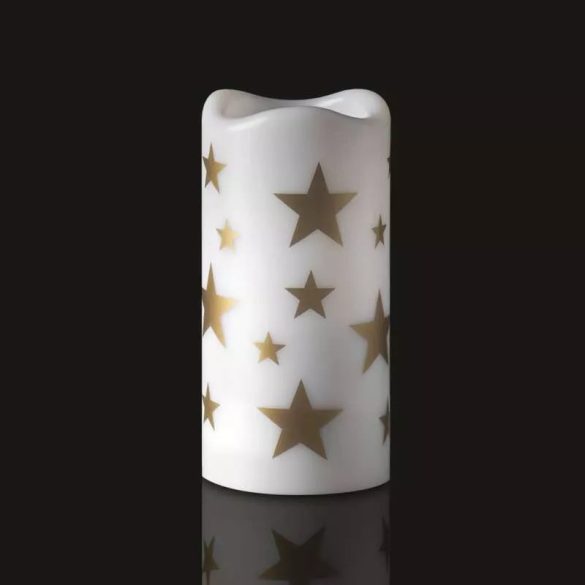 LED dekoráció projektor – csillagok, 3x AAA beltéri, meleg fehér DCPW03