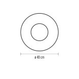 LED karácsonyi koszorú, 40 cm, 2x AA, beltéri, meleg fehér, időzítő DCTW05