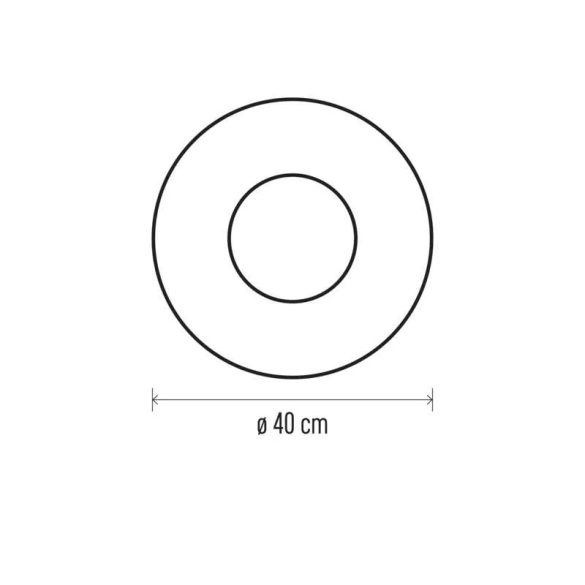 LED karácsonyi koszorú, 40 cm, 2x AA, beltéri, meleg fehér, időzítő DCTW05