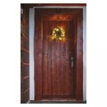 LED karácsonyi koszorú, havas, 38 cm, 2x AA, beltéri, meleg fehér,időzítő ZY2354