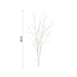 LED dekoráció - 2 db nyírfaág,60 cm,3 db AA, kül- és beltéri, meleg fehér, timer