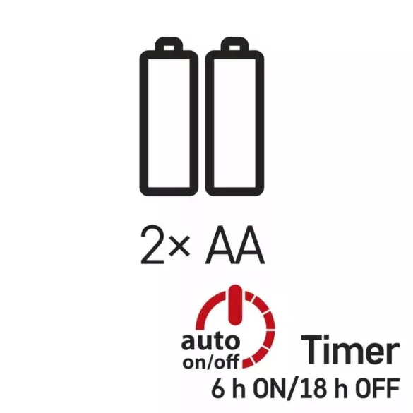 LED adventi naptár, fa, 40x50 cm, 2x AA, beltéri, meleg fehér, időzítő DCWW01