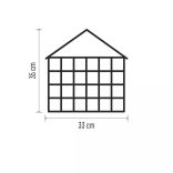 LED adventi naptár, fa, 35x33 cm, 2x AA, beltéri, meleg fehér, időzítő DCWW02