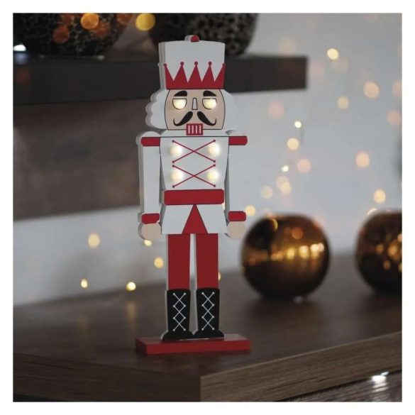 LED Diótörő katona, 29 cm, 1x CR2032, meleg fehér, DCWW38