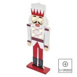 LED Diótörő katona, 29 cm, 1x CR2032, meleg fehér, DCWW38