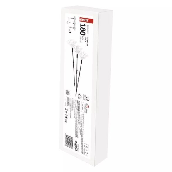 LED dekoráció-leszúrható világító fenyőágak,kül- és beltéri,hideg fehér DCZC03