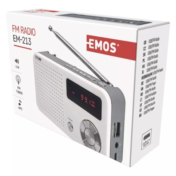EMOS rádió mp3,USB,mikro SD  EM-213,E0086