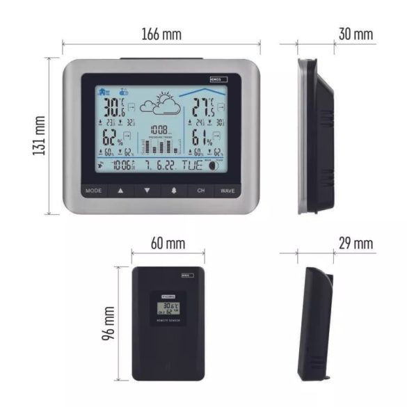 VEZETÉK NÉLKÜLI IDŐJÁRÁS-ÁLLOMÁS E0316