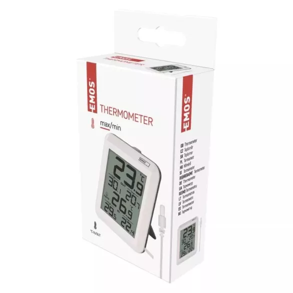 EMOS Digitális hőmérő vezetékes E0422