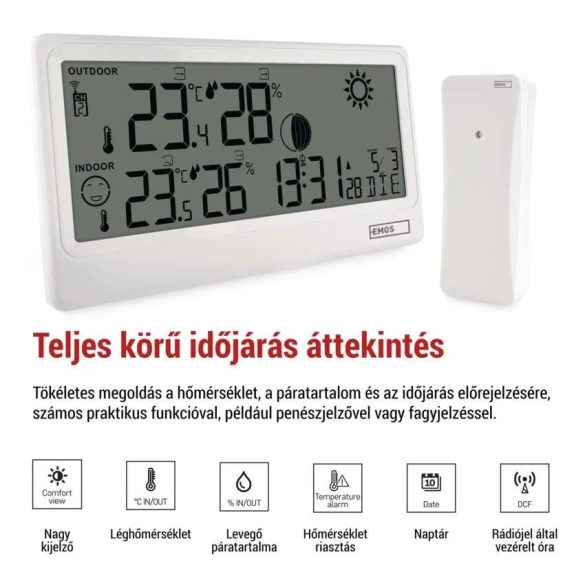 EMOS VEZETÉK NÉLKÜLI IDŐJÁRÁS ÁLLOMÁS E0531