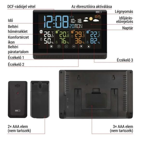 EMOS meteorológiai állomás E8614