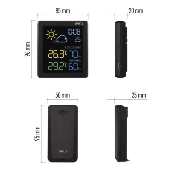 EMOS VEZETÉK NÉLKÜLI IDŐJÁRÁS-ÁLLOMÁS E8647