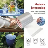 EMOS javító ragasztószalag úszómedencékhez,1mx100mm, átlátszó F6100