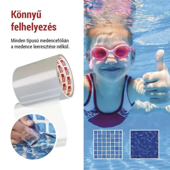 EMOS javító ragasztószalag úszómedencékhez,1mx100mm, átlátszó F6100