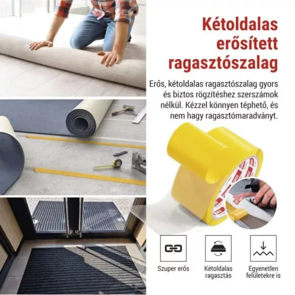 EMOS Kétoldalas DUCT szalag 50 mm / 10 m, átlátszó, F6302