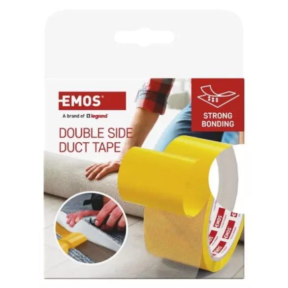 EMOS Kétoldalas DUCT szalag 50 mm / 10 m, átlátszó, F6302