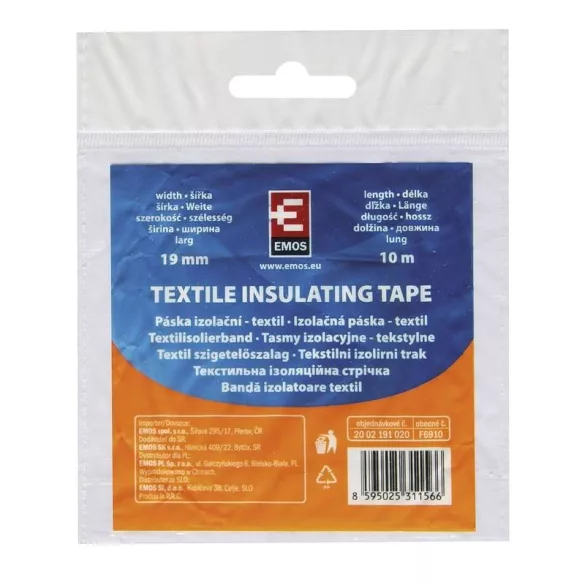EMOS SZIGETELŐSZALAG TEXTIL 19/10 F6910