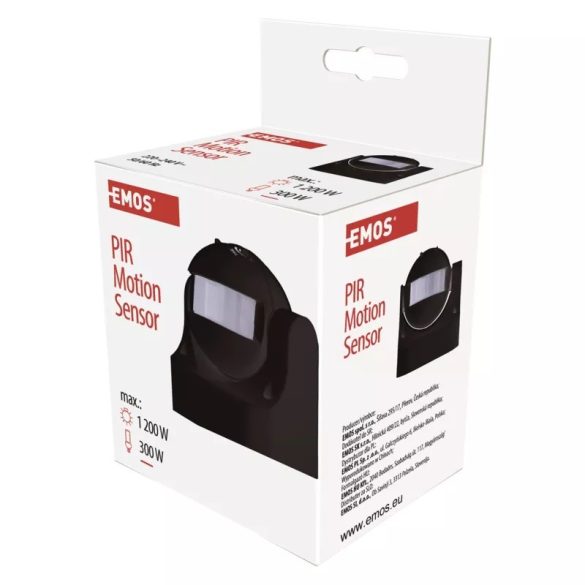 EMOS Mozgásérzékelő (PIR) IP44 12m 180°  G1125