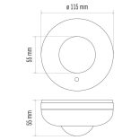 EMOS Mozgásérzékelő (PIR) IP20 6m 360° G1130