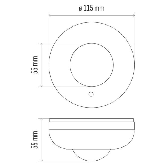 EMOS Mozgásérzékelő (PIR) IP20 6m 360° G1130