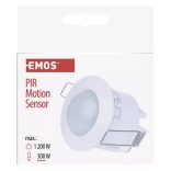 EMOS Mozgásérzékelő (PIR) IP20 6m 360° 70×70×75 mm G1160