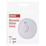 EMOS Mozgásérzékelő (MW) IP20 8m 360° G1180