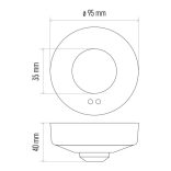 EMOS Mozgásérzékelő (MW) IP20 8m 360° G1180