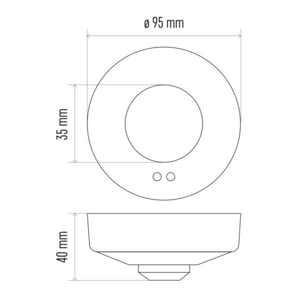 EMOS Mozgásérzékelő (MW) IP20 8m 360° G1180
