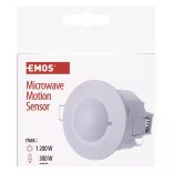 EMOS Mozgásérzékelő (MW) IP20 8m 360° G1190