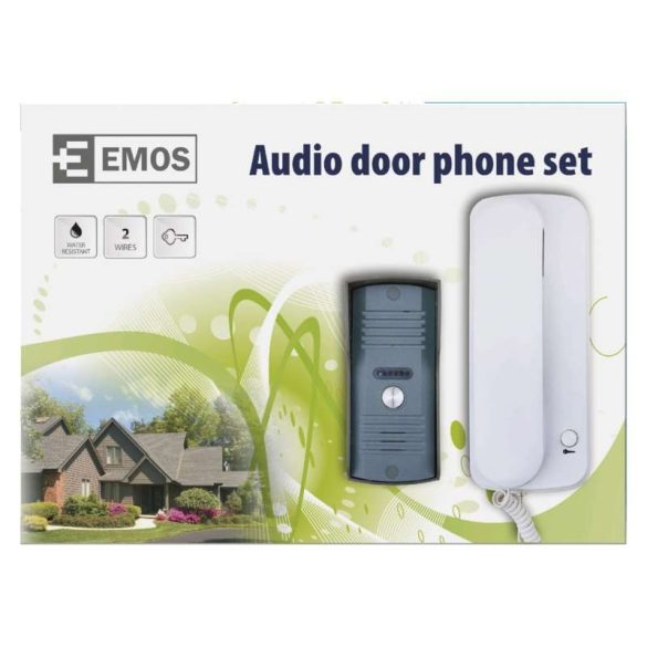 EMOS AUDIÓ KAPUTELEFON SZETT 1 LAKÁSOS H1085